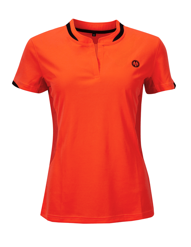 Womens Orange badminton squash shirts